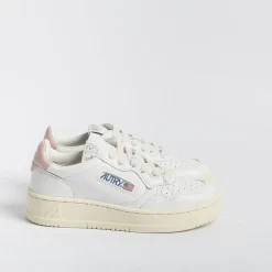 AUTRY - Collezione donna Autry - Sneakers Kulk Ll16 - Low Kid - Leath/Leat - Bianco Rosa<Collezione Scarpe Donna Sneakers