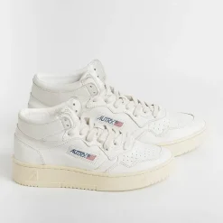AUTRY - Collezione donna Autry Aumw Gg04 -Sneakers Mid Wom Goat- Bianco<Collezione Scarpe Donna Sneakers