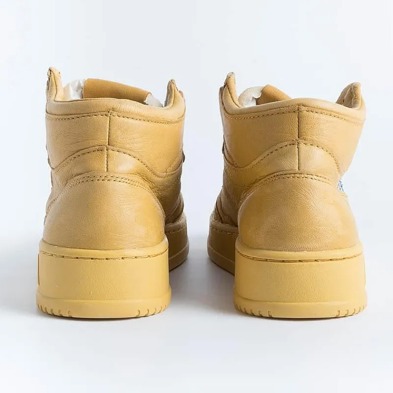 AUTRY - Collezione donna Autry Aumw Sg05 - Sneakers Mid Wom Solid Goat - Senape<Collezione Scarpe Donna Sneakers