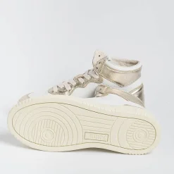 AUTRY - Collezione donna Autry Aumw Wb16 -Sneakers Mid Wom Leat/Leat - Bianco Platino<Collezione Scarpe Donna Sneakers