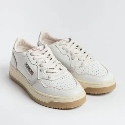 AUTRY - Collezione donna Autry Ce19- Sneakers Low Wom Leat/Suede - Bianco Piping Rosa<Collezione Scarpe Donna Sneakers