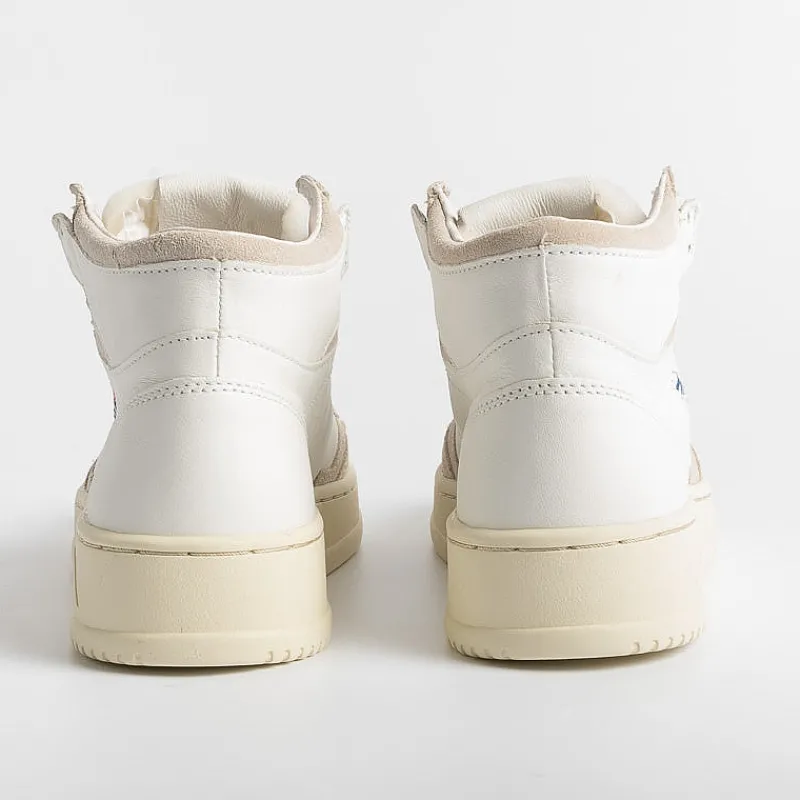 AUTRY - Collezione donna Autry Gs04 - Sneakers Mid Wom Goat/Suede - Bianco<Collezione Scarpe Donna Sneakers
