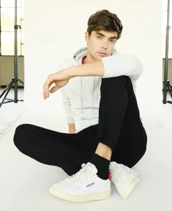 AUTRY - Collezione uomo Autry Ll21 - Sneakers Low Man All Leat - Bianco/Rosso<Collezione Scarpe Uomo Sneakers