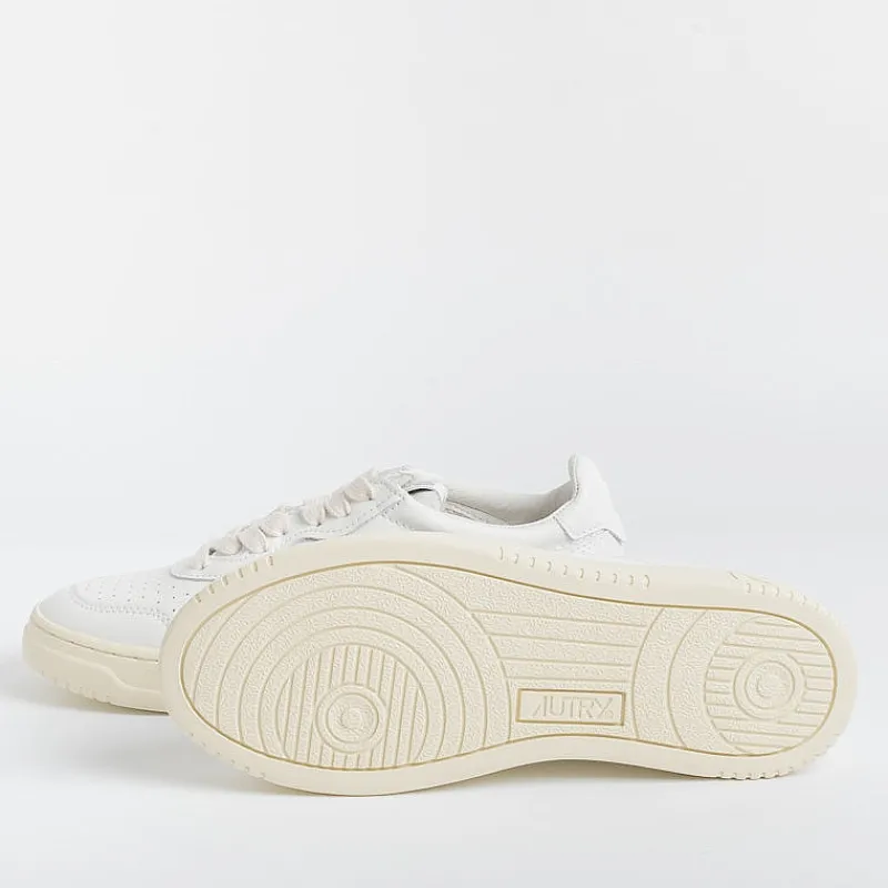 AUTRY - Collezione donna Autry Ll15 - Sneakers Low Wom All Leat - Bianco/Bianco<Collezione Scarpe Donna Sneakers