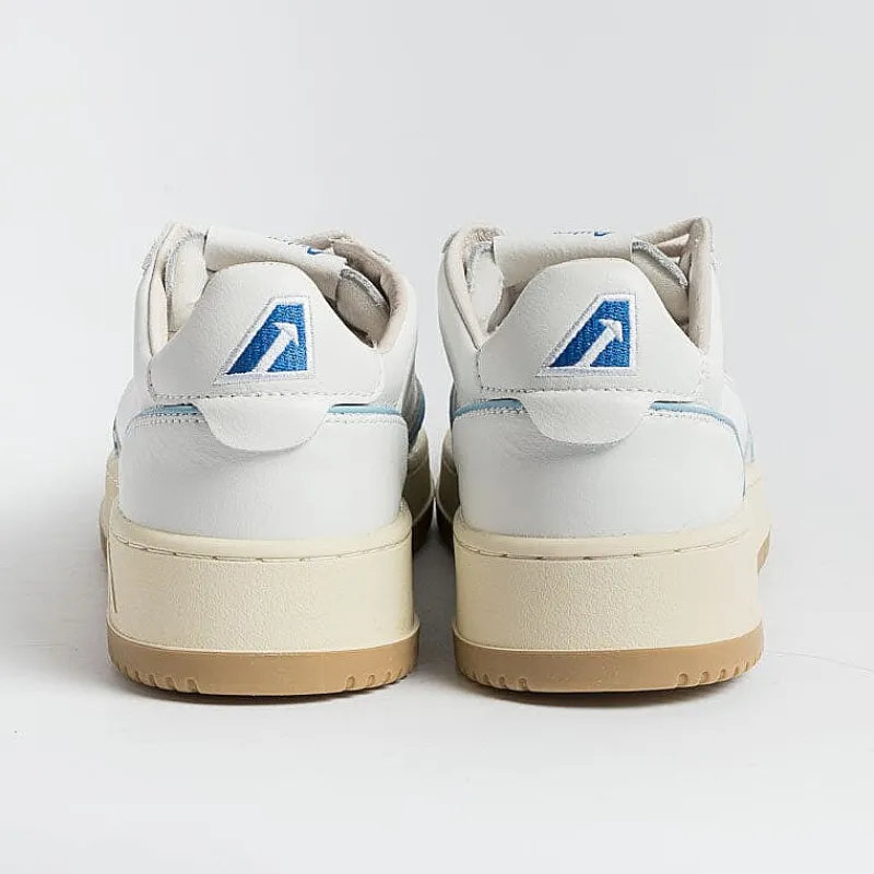 AUTRY - Collezione uomo Autry Sneakers Aulm Ce18- Low Man Leat - Bianco Piping Azzurro<Collezione Scarpe Uomo Sneakers
