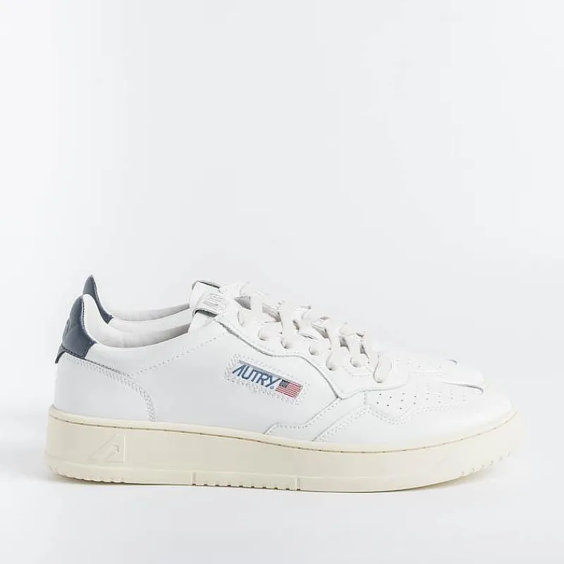 AUTRY - Collezione uomo Autry Sneakers Aulm Ll12 - Low Man All Leat - Bianco/ Blu<Collezione Scarpe Uomo Sneakers