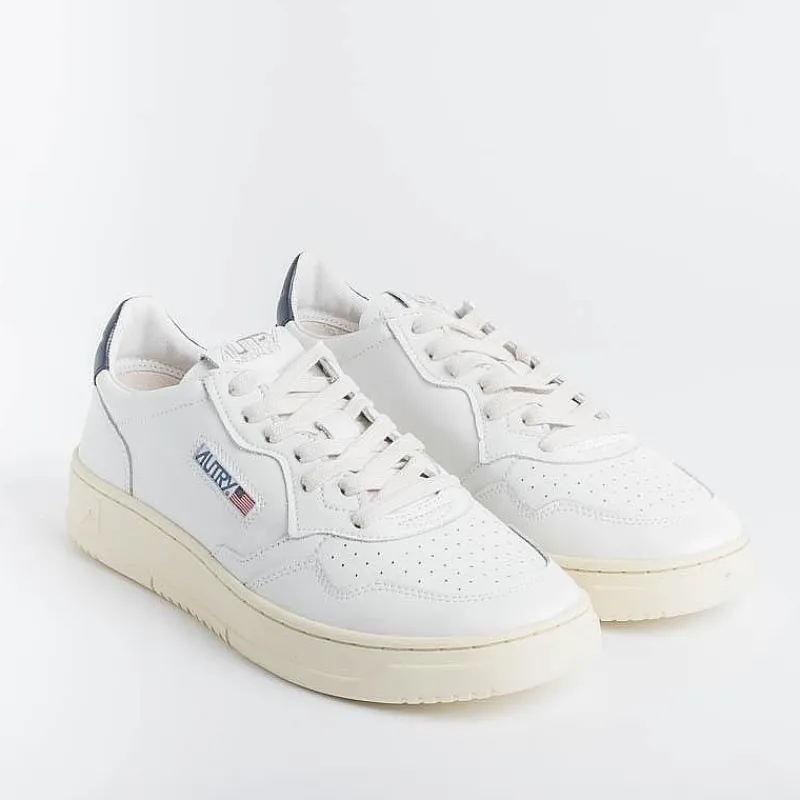 AUTRY - Collezione uomo Autry Sneakers Aulm Ll12 - Low Man All Leat - Bianco/ Blu<Collezione Scarpe Uomo Sneakers