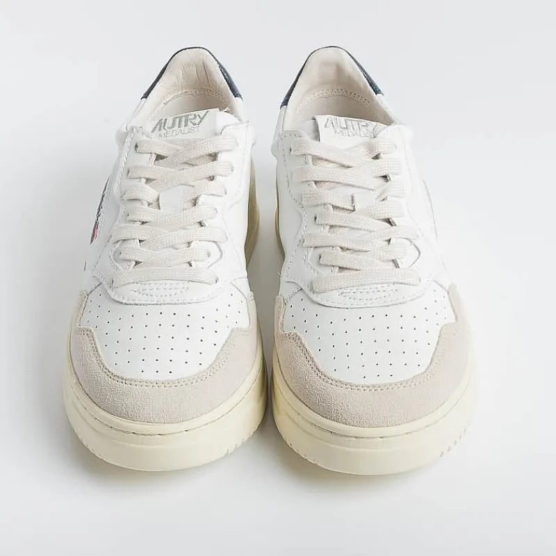 AUTRY - Collezione uomo Autry Sneakers Aulm Ls28 - Low Man All Leat/Suede - Bianco Blu<Collezione Scarpe Uomo Sneakers