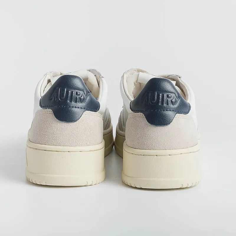 AUTRY - Collezione uomo Autry Sneakers Aulm Ls28 - Low Man All Leat/Suede - Bianco Blu<Collezione Scarpe Uomo Sneakers