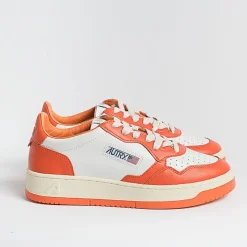 AUTRY - Collezione uomo Autry Sneakers Aulm Wb21 - Low Man Leat - Bianco/Arancione<Collezione Scarpe Uomo Sneakers