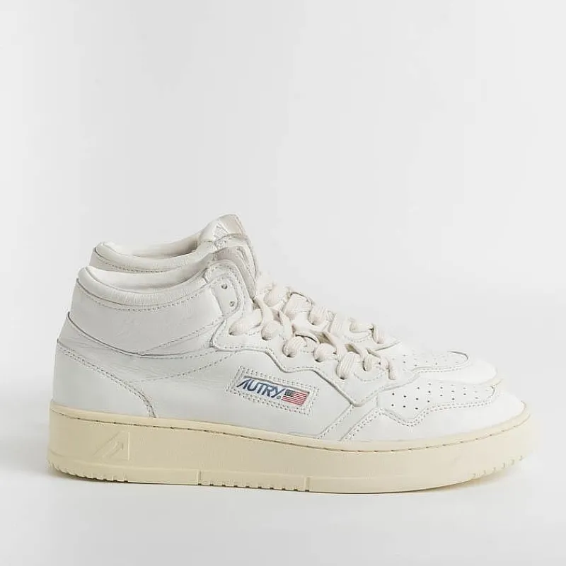 AUTRY - Collezione uomo Autry Sneakers Aumm Gg04 - Mid Man Goat - White<Collezione Scarpe Uomo Sneakers