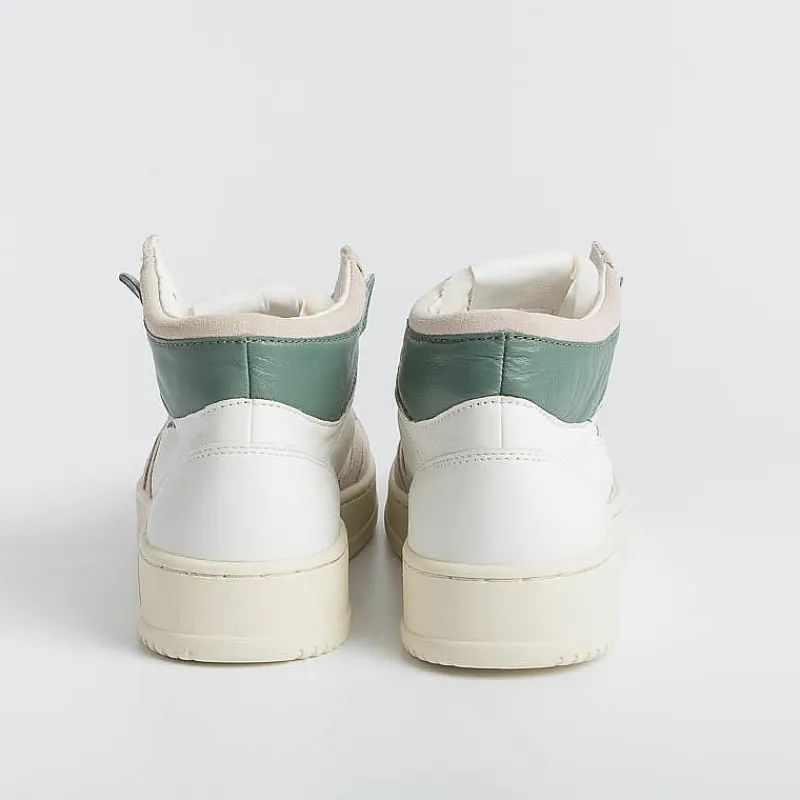 AUTRY - Collezione uomo Autry Sneakers Aumm Gs11 - Mid Man Goat/Suede - Bianco/ Verde<Collezione Scarpe Uomo Sneakers