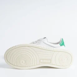 AUTRY - Collezione uomo Autry Sneakers Ll20 - Low Man All Leat - Bianco/Verde<Collezione Scarpe Uomo Sneakers