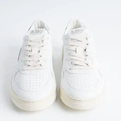 AUTRY - Collezione uomo Autry Sneakers Ll20 - Low Man All Leat - Bianco/Verde<Collezione Scarpe Uomo Sneakers