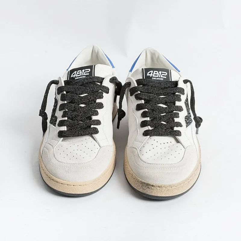4B12 - Sneakers - Play D134 - Bianco Bluette<Collezione Scarpe Donna Sneakers