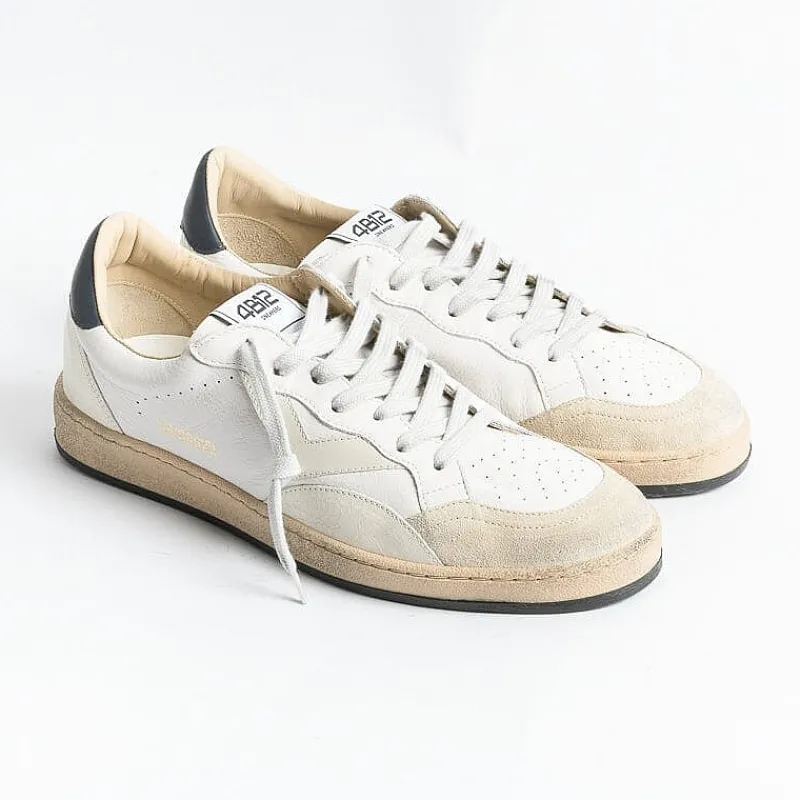 4B12 - COLLEZIONE UOMO 4B12 - Sneakers - Play U38 - Bianco Navy<Collezione Scarpe Uomo Sneakers