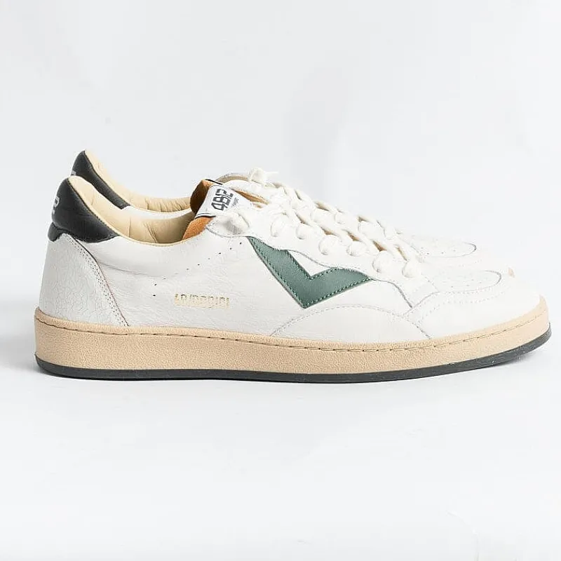 4B12 - COLLEZIONE UOMO 4B12 - Sneakers - Play U48 - Bianco Nero Verdone<Collezione Scarpe Uomo Sneakers