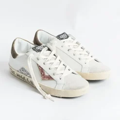 4B12 - Sneakers - Suprime Dbs110 - Bianco Glitter<Collezione Scarpe Donna Sneakers