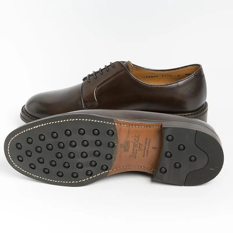 Berwick 1707 - 5170 - Derby - Nomera Testa Di Moro<Collezione Scarpe Uomo Allacciate