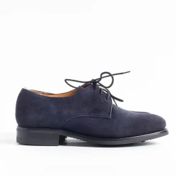 BERWICK 1707 - Collezione Donna Berwick 1707 - Allacciata 116 - Derby Liscio - Camoscio Blu<Collezione Scarpe Uomo Allacciate
