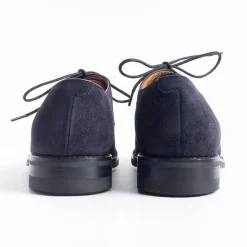 BERWICK 1707 - Collezione Donna Berwick 1707 - Allacciata 116 - Derby Liscio - Camoscio Blu<Collezione Scarpe Donna Allacciate