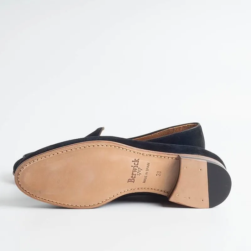 BERWICK 1707 - Collezione Donna Berwick 1707 - Mocassino Donna 170 - Camoscio Nero<Collezione Scarpe Donna Mocassini
