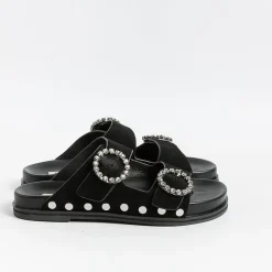 BIBI LOU - Sandali Bassi - 506Z Black<Collezione Scarpe Donna Sandali Bassi