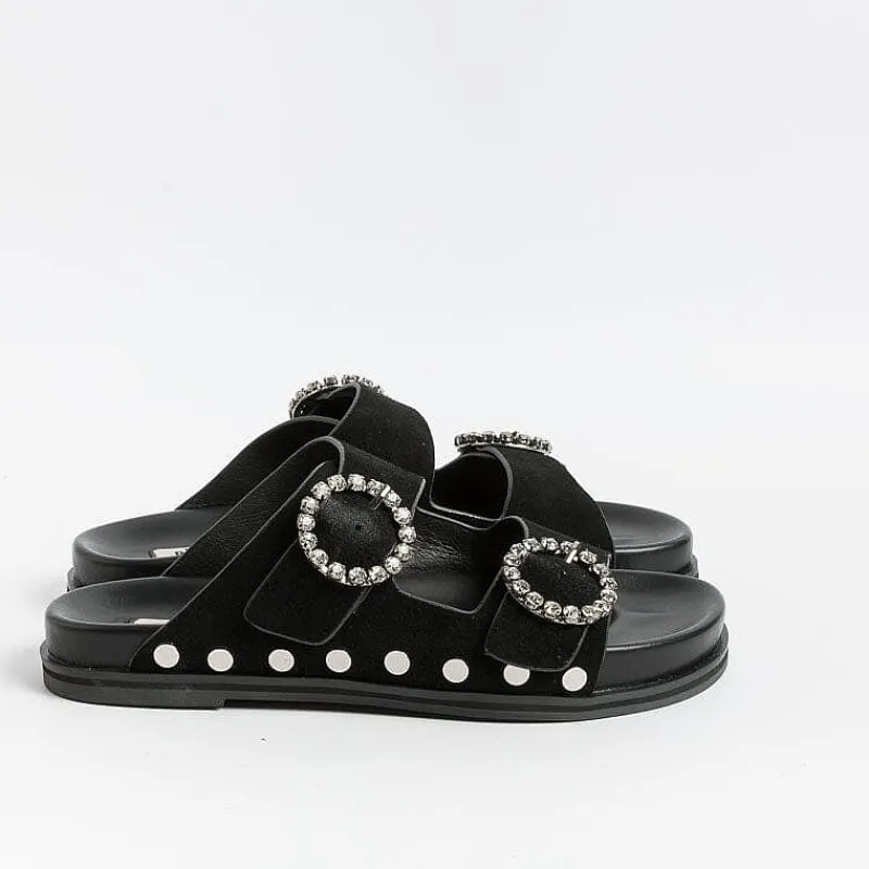BIBI LOU - Sandali Bassi - 506Z Black<Collezione Scarpe Donna Sandali Bassi