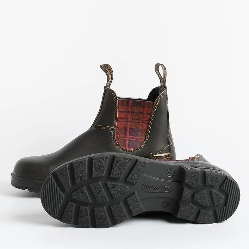 Blundstone - Stivaletto 2100 - Marrone Quadri Rosso<Collezione Scarpe Uomo Polacchi