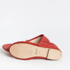 BY A - Ballerina - 4111 - Rosso Laminato<Collezione Scarpe Donna Ballerine