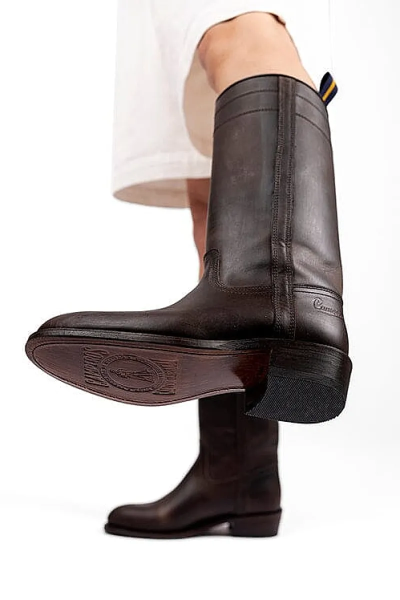 CAMPEROS - Stivali - Texano - 100 Army - Moka<Collezione Scarpe Donna Stivali