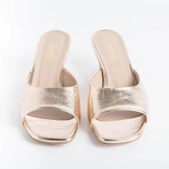 CAPPELLETTO 1948 - Mules - Elise4 - Laminato Champagne<Collezione Scarpe Donna Mules