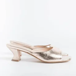 CAPPELLETTO 1948 - Mules - Elise4 - Laminato Champagne<Collezione Scarpe Donna Mules