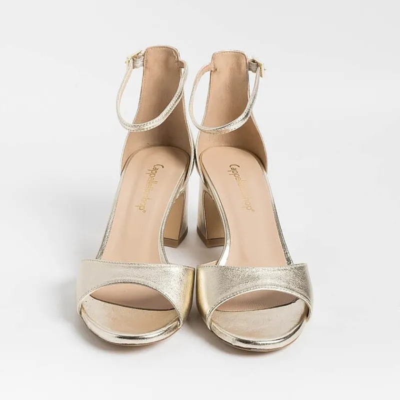 CAPPELLETTO 1948 Cappellettoshop - Sandali Con Tacco - Aleta 4 - Laminato Platino<Collezione Scarpe Donna Sposa