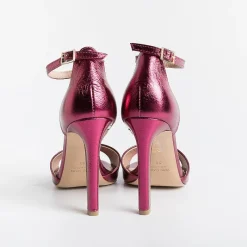 CAPPELLETTO 1948 Cappellettoshop - Sandali Con Tacco - Lilyan2 - Laminato Fuxia<Collezione Scarpe Donna Sandali Con Tacco