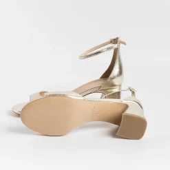 CAPPELLETTO 1948 Cappellettoshop - Sandali Con Tacco - Aleta 4 - Laminato Platino<Collezione Scarpe Donna Sandali Con Tacco