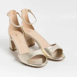 CAPPELLETTO 1948 Cappellettoshop - Sandali Con Tacco - Aleta 4 - Laminato Platino<Collezione Scarpe Donna Sandali Con Tacco