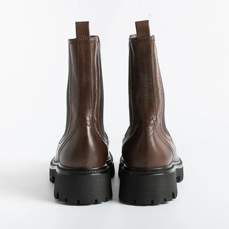 CAPPELLETTO 1948 Cappellettoshop - Stivaletto - Gange S3501 - Pelle Cacaoc<Collezione Scarpe Donna Stivaletti