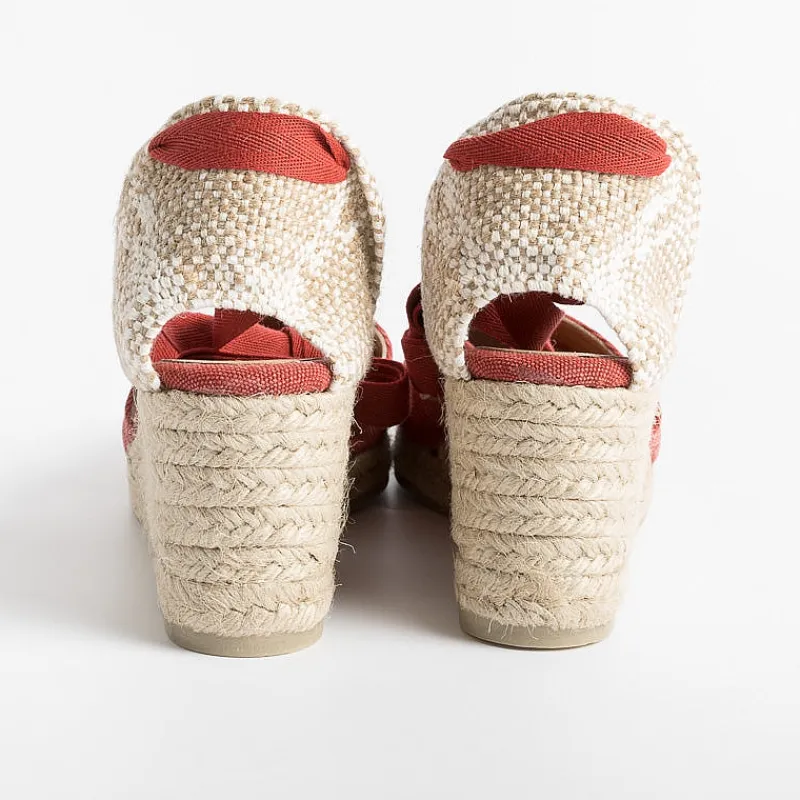 CASTAÑER Castaner - Sandali Con Tacco - Espadrillas - Carina6 - Rosso<Collezione Scarpe Donna Sandali Con Tacco