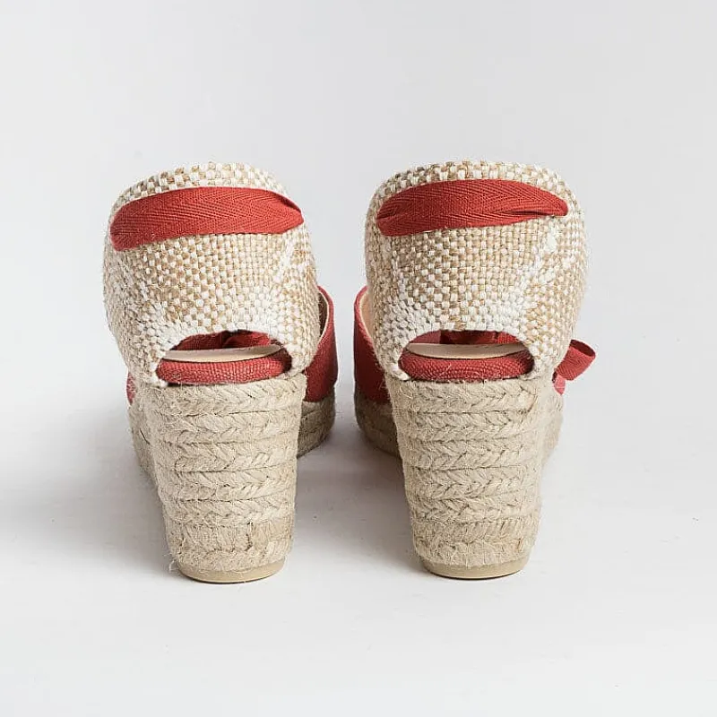 CASTAÑER Castaner - Sandali Con Tacco - Espadrillas - Bilina 6 - Rosso Carminio<Collezione Scarpe Donna Sandali Con Tacco