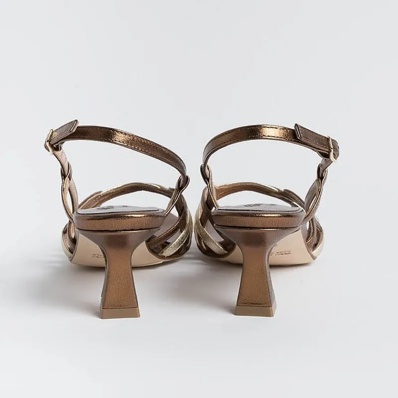 CHEVILLE - Sandali Con Tacco - Clizia - Bronzo Oro<Collezione Scarpe Donna Sandali Con Tacco