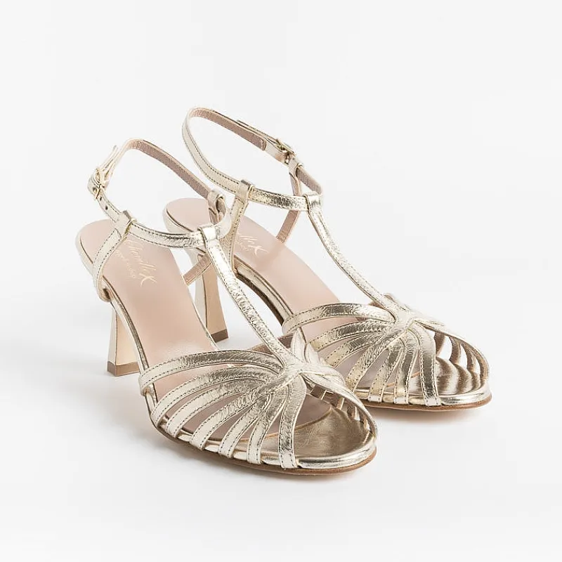 CHEVILLE - Sandali Con Tacco - Ofelia - Platino<Collezione Scarpe Donna Cerimonia - Scarpe E Pochette
