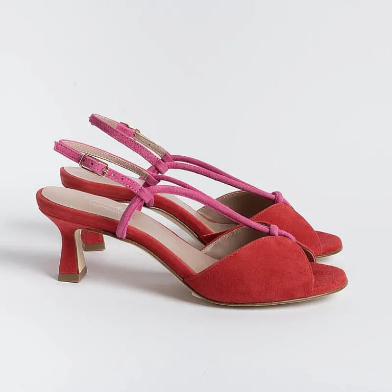 CHEVILLE - Sandali Con Tacco- Alida - Rosso Fuxia<Collezione Scarpe Donna Sandali Con Tacco