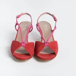CHEVILLE - Sandali Con Tacco- Alida - Rosso Fuxia<Collezione Scarpe Donna Sandali Con Tacco