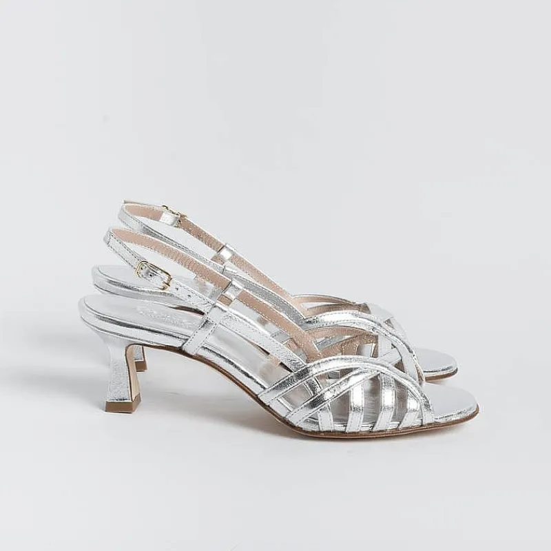 CHEVILLE - Sandali Con Tacco- Clizia - Argento<Collezione Scarpe Donna Sposa