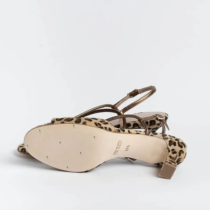 CHEVILLE - Sandali Con Tacco - Alida - Leopardo Bronzo<Collezione Scarpe Donna Sandali Con Tacco