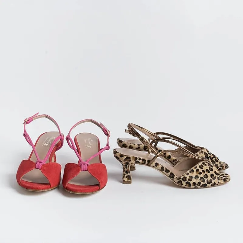 CHEVILLE - Sandali Con Tacco - Alida - Leopardo Bronzo<Collezione Scarpe Donna Sandali Con Tacco
