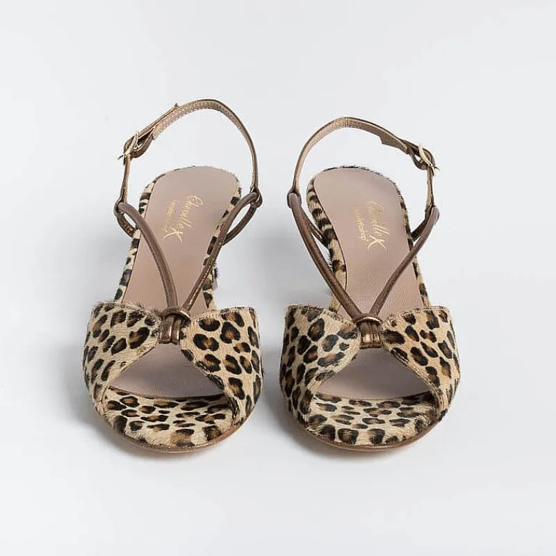 CHEVILLE - Sandali Con Tacco - Alida - Leopardo Bronzo<Collezione Scarpe Donna Sandali Con Tacco