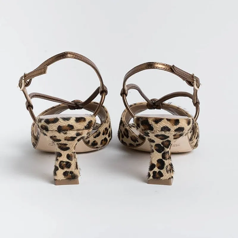 CHEVILLE - Sandali Con Tacco - Alida - Leopardo Bronzo<Collezione Scarpe Donna Sandali Con Tacco