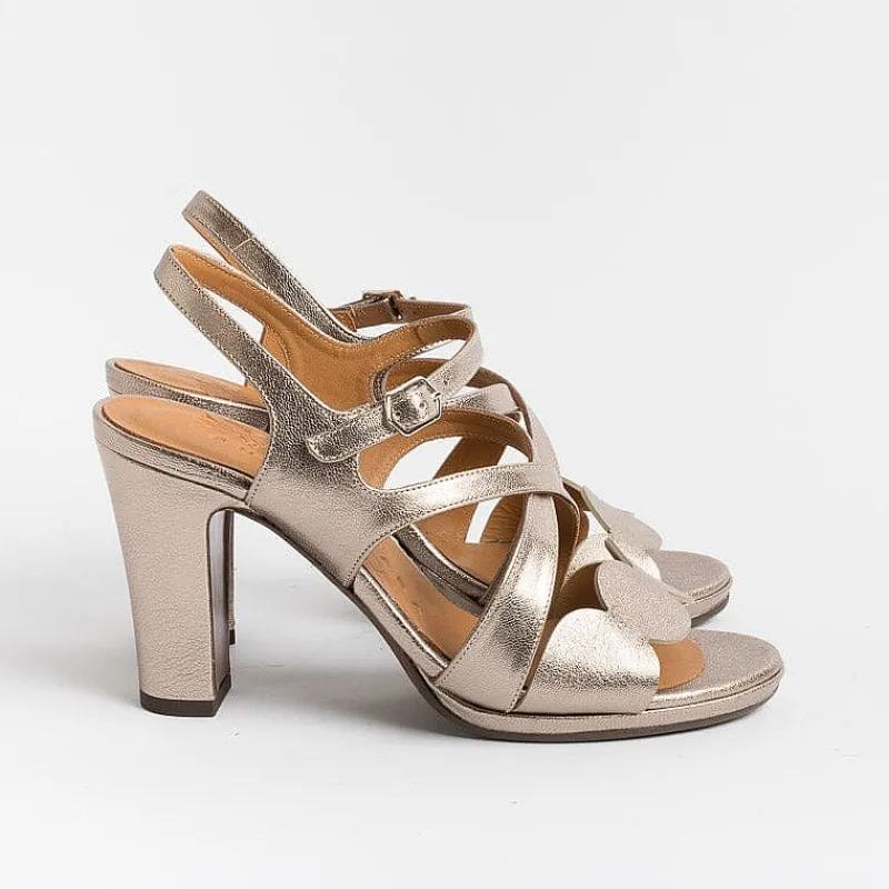 CHIE MIHARA - Collezione Donna Chie Mihara - Sandali Con Tacco - Arana - Laminato Champagne<Collezione Scarpe Donna Sandali Con Tacco